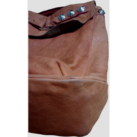BE & D Woodstock Hobo Washed Burnt Orange Distressed Calfskin Leather $995 - Picture 16 of 16